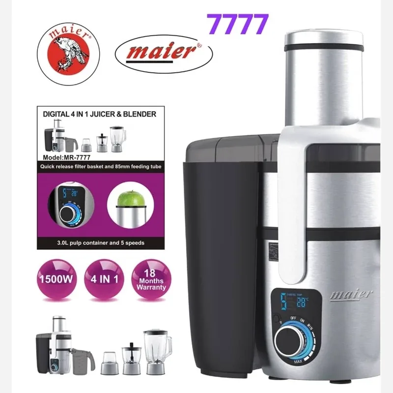 آبمیوه گیری 4 کاره دیجیتال مایر مدل MR-7777