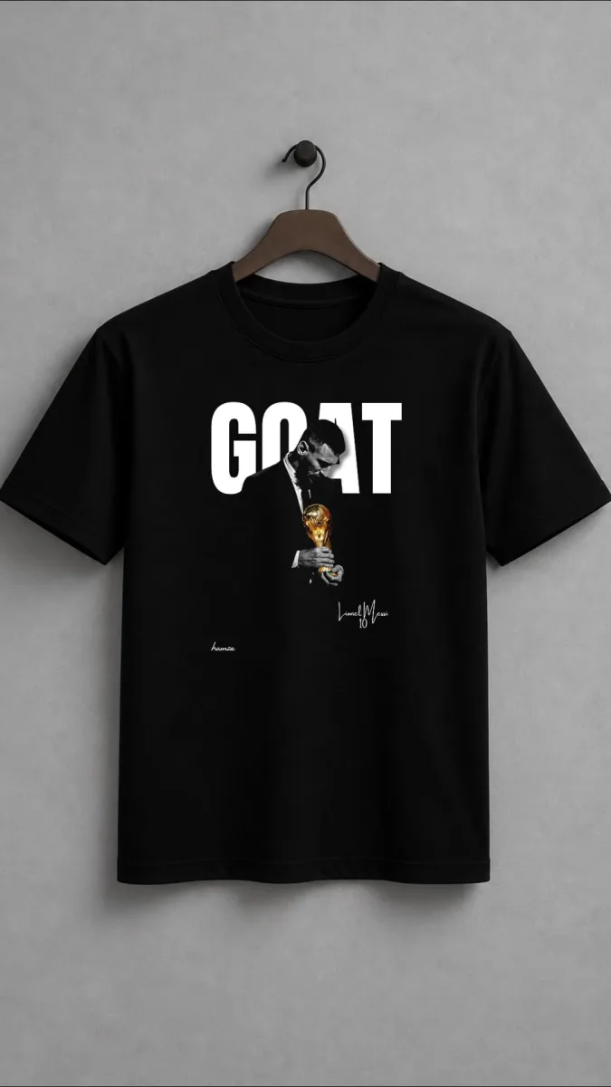 تیشرت طرح GOAT مسی
