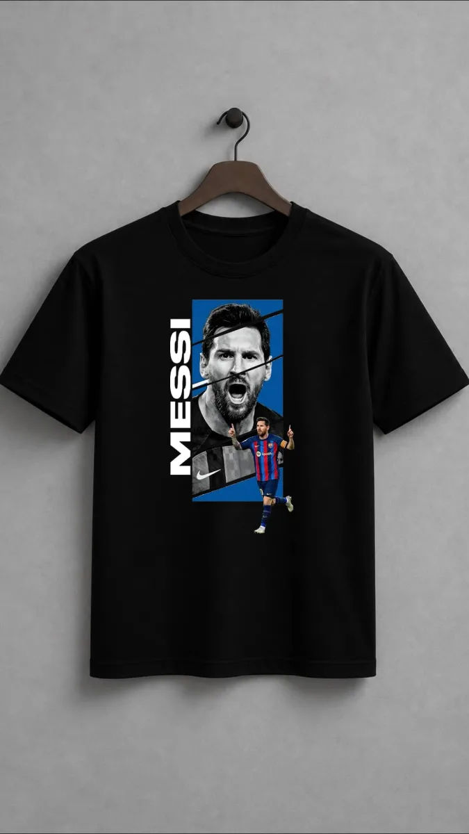 تیشرت طرح messi بارسلونا