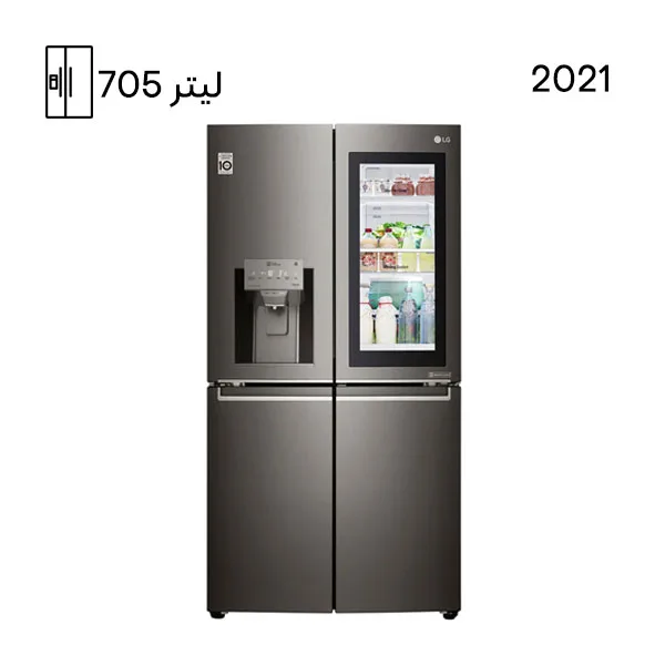 یخچال فریزر ساید بای ساید X24 ال جی رنگ دودی مدل GR-X24FMKBL