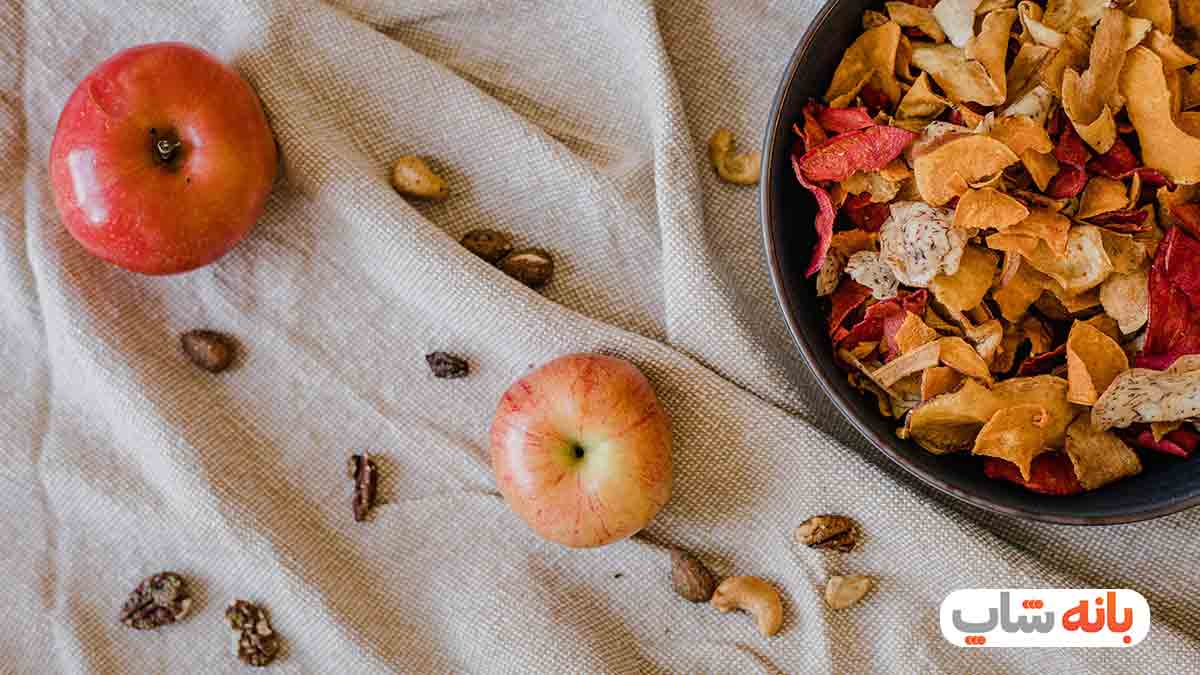 Drying fruit with a fryer