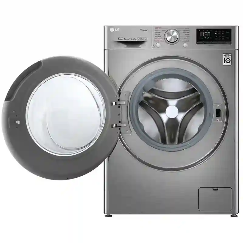 لباسشویی الجی V5 ظرفیت 10.5 کیلویی نقره‌ای F4V5RYP2T