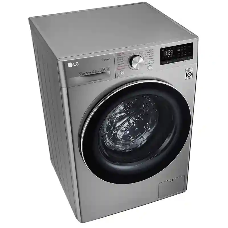 لباسشویی الجی V5 ظرفیت 10.5 کیلویی نقره‌ای F4V5RYP2T