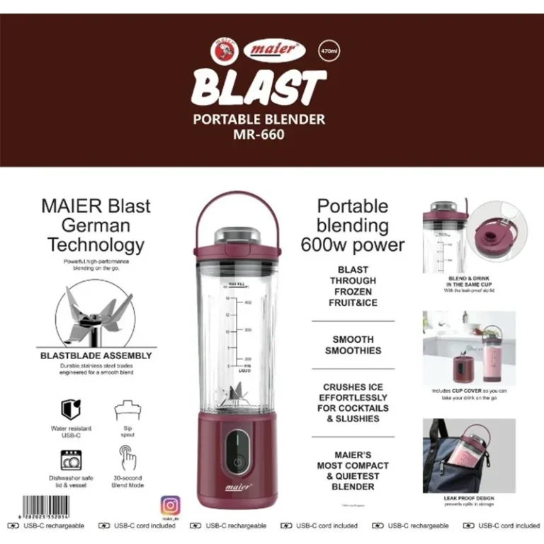 شیکر شارژی مایر مدل MR660